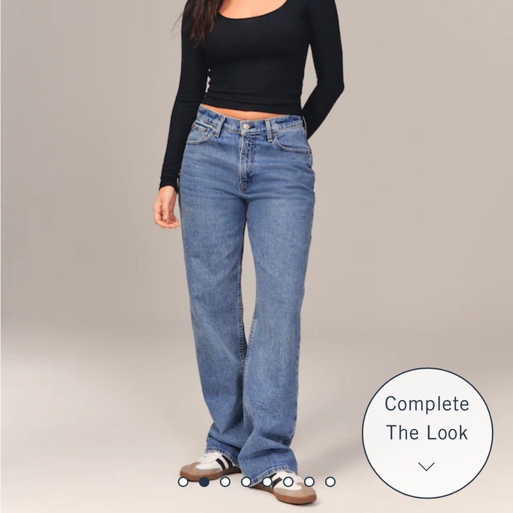 Curve Love Mid Rise Baggy Jean